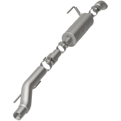 MagnaFlow Cat-Back, SS, 2.5/3in, Turn Down In Front Rear Tire 2015 Ford F150 5.0L V8 Ext Cab
