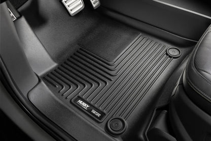 Husky Liners 14-15 Chevy Silverado Crew Cab X-Act Contour Black 2nd Row Floor Liners