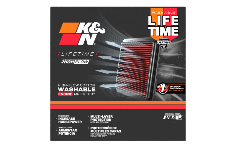 K&N 00-09 Suzuki DRZ400 Replacement Air Filter