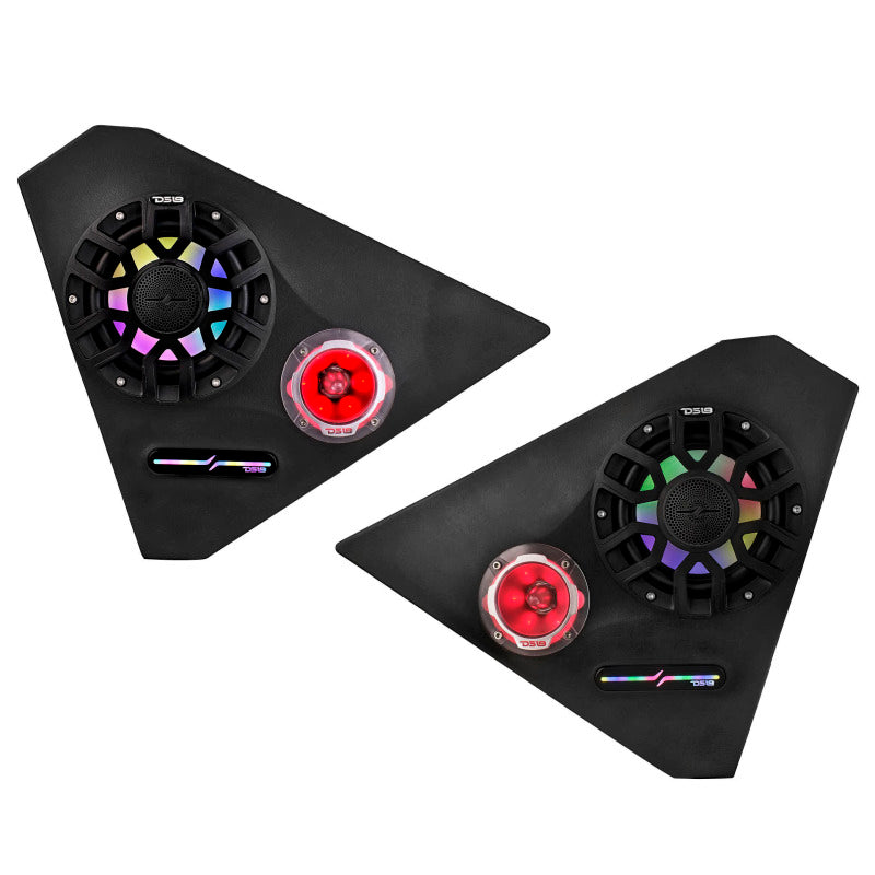DS18 2015+ Polaris Slingshot Front Panel Enclosure Fits 2x 6.5in & 2x 3.8in Speakers (Not Included)