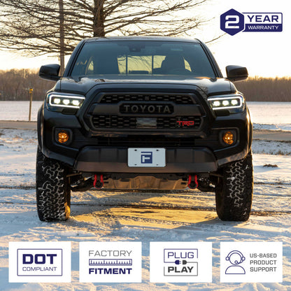 Form Lighting 2016-2023 Toyota Tacoma LED Projector Headlights with Selectable DRL (Pair)