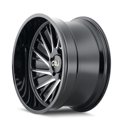 Cali Off-Road 9114 Purge 20x10 / 8x165.1 BP / -25mm Offset / 125.2mm Hub Gloss Black Milled Wheel