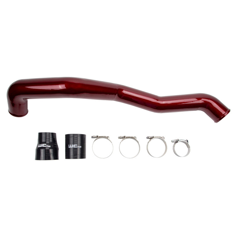 Wehrli 11-16 Chevrolet 6.6L LML Duramax Driver Side 3in Intercooler Pipe - Sparkle Bomber Orange