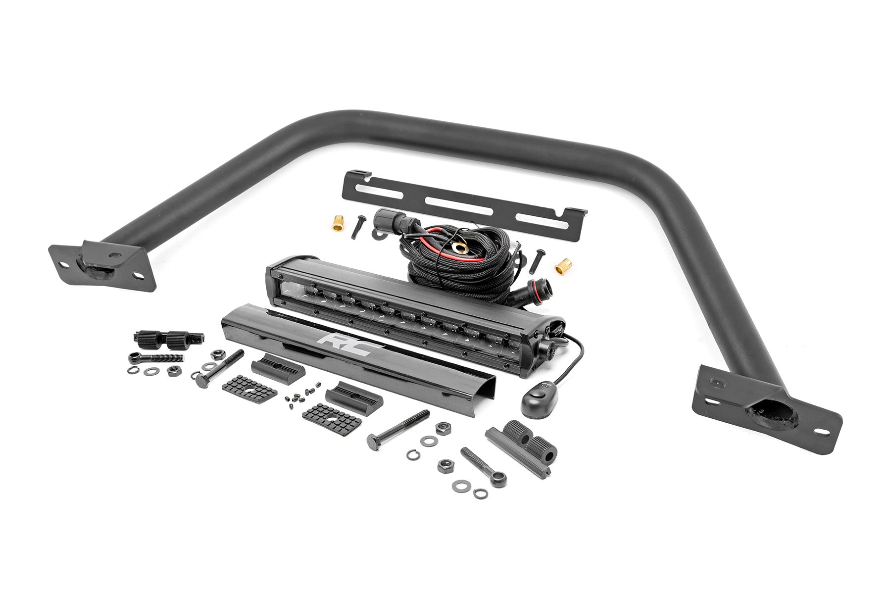 Safari Bar | 12" LED Light Bar | Black | Single Row | OE Modular Steel | Ford Bronco (21-26)