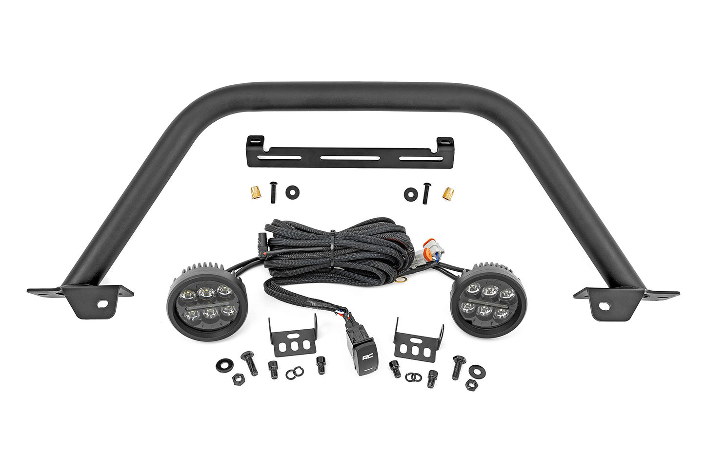 Safari Bar | 3.5" Round LED (Pair) | Black | Amber DRL | OE Modular Steel | Ford Bronco (21-26)