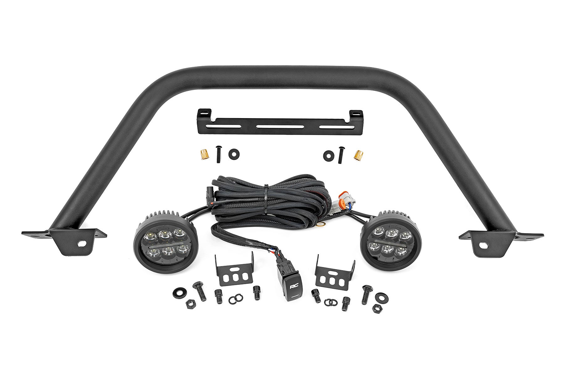 Safari Bar | 3.5" Round LED (Pair) | Black | Amber DRL | OE Modular Steel | Ford Bronco (21-26)