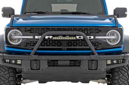 Safari Bar | 12" LED Light Bar | Black | DRL | Single Row | OE Modular Steel | Ford Bronco (21-26)