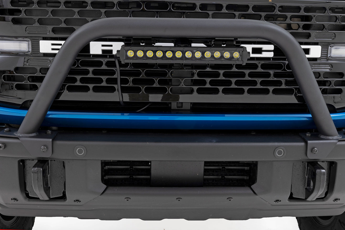 Safari Bar | 12" LED Light Bar | Black | Single Row | OE Modular Steel | Ford Bronco (21-26)
