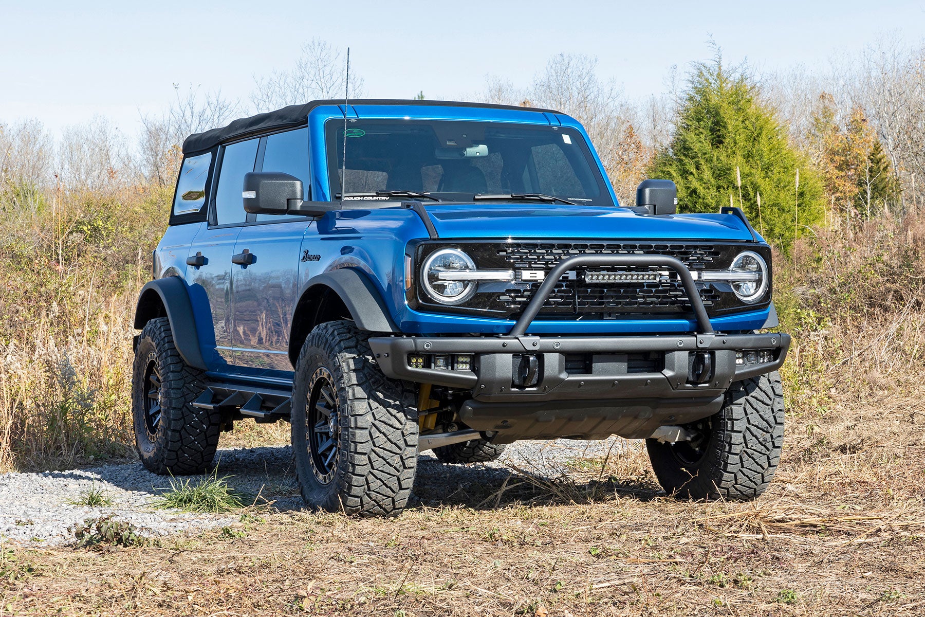 Safari Bar | 12" LED Light Bar | Black | Single Row | OE Modular Steel | Ford Bronco (21-26)