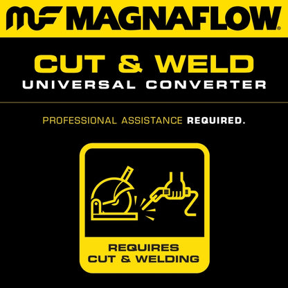 MagnaFlow Universal Catalytic Converter 2.5in Inlet 2.5in Outlet 16in Length