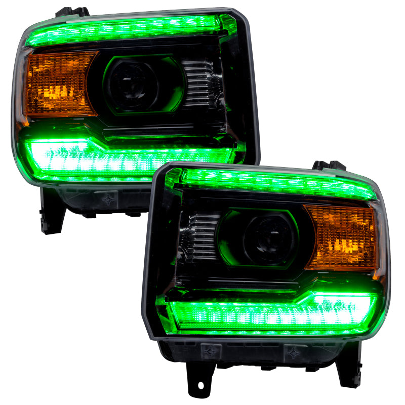 Oracle 14-15 GMC Sierra Headlight DRL Upgrade Kit - ColorSHIFT