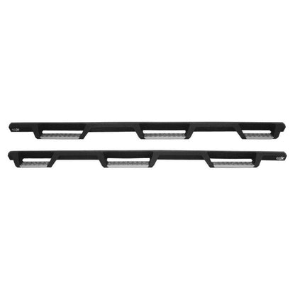 Westin/HDX 07-19 Chevrolet Silverado 2500 8ft Drop Wheel to Wheel Nerf Step Bars - Textured Black