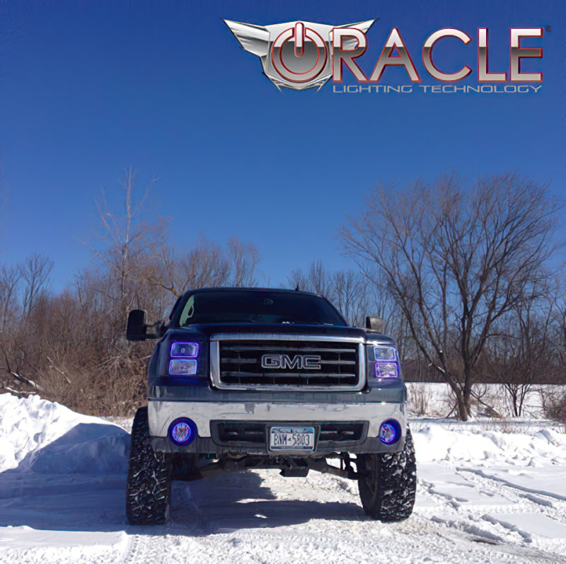 Oracle GMC Sierra 07-13 Halo Kit (New Square Ring Design) - w/ Simple Controller