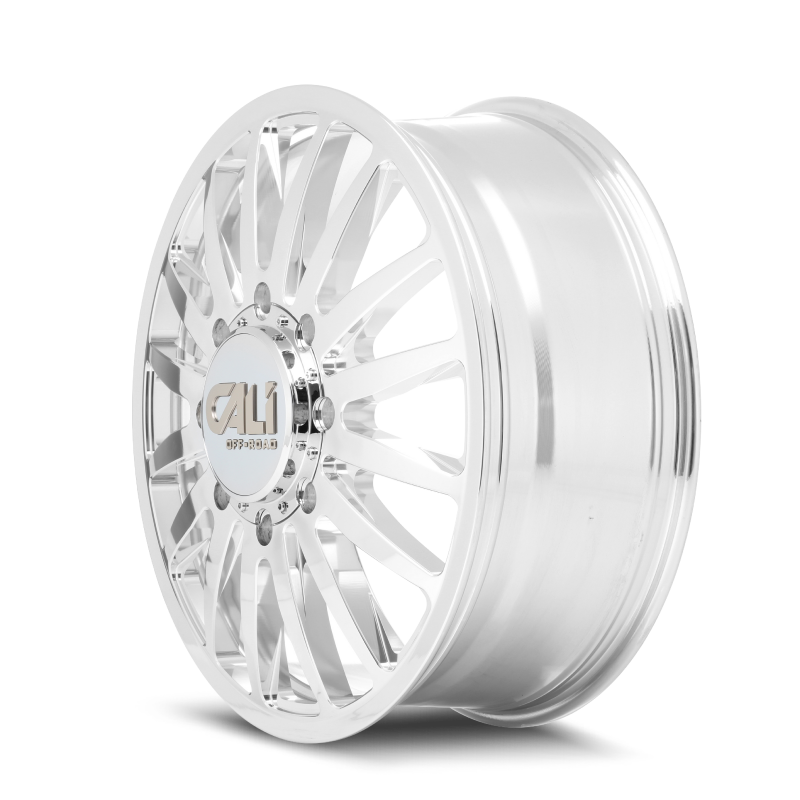 Cali Off-Road 9110D Summit Dually 20x8.25 / 8x200 BP / 115mm Offset / 142mm Hub Polished Wheel