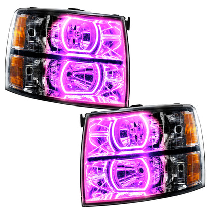 Oracle 07-13 Chevy Silverado SMD HL - Black - Square Style - w/ Simple Controller