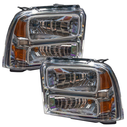Oracle 05-07 Ford F-250/350 SMD HL - Chrome - ColorSHIFT