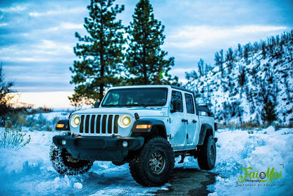 Oracle Jeep JL/Gladiator JT Oculus Bi-LED Projector Headlights - Amber/White Switchback