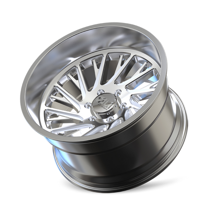 Cali Off-Road 9114 Purge 24x14 / 8x165.1 BP / -76mm Offset / 125.2mm Hub Polished Wheel