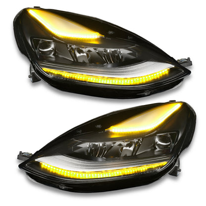 Oracle 2021+ Tesla Model 3 Dynamic ColorSHIFT Headlight DRL Upgrade Kit