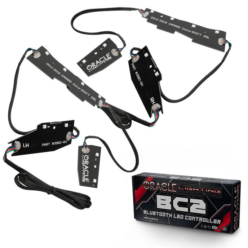 Oracle 16-18 Chevy Camaro RGB+W Headlight DRL Upgrade Kit - ColorSHIFT w/ BC1 Controller