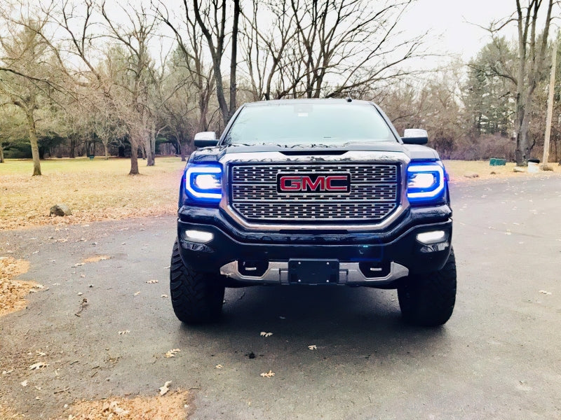 Oracle 16-18 GMC Sierra Headlight DRL Upgrade Kit - ColorSHIFT w/ 2.0 Controller