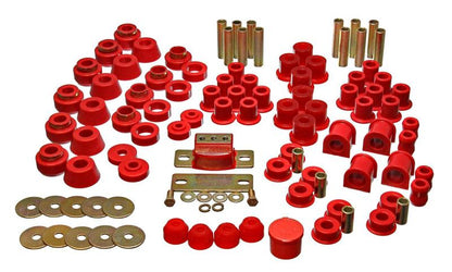 Energy Suspension 87-95 Jeep Wrangler YJ Red Hyper-Flex Master Bushing Set