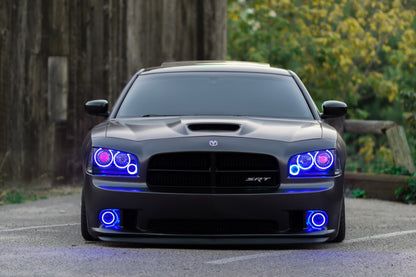 Oracle Dodge Charger 05-10 Triple Ring Halo Kit - ColorSHIFT w/ BC1 Controller