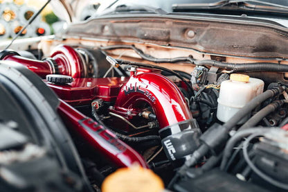 Wehrli 03-07 Cummins 5.9L D/S 3.5in. Intake Horn IC Pipe - Bengal Red