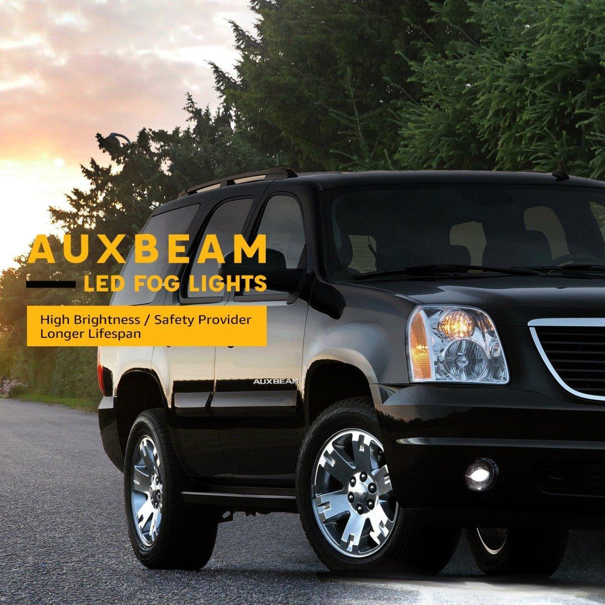 (2pcs/set) 24W Round Black LED Fog Lights 5202 for GMC Acadia 2007 2008 2009 2010 2011 2012