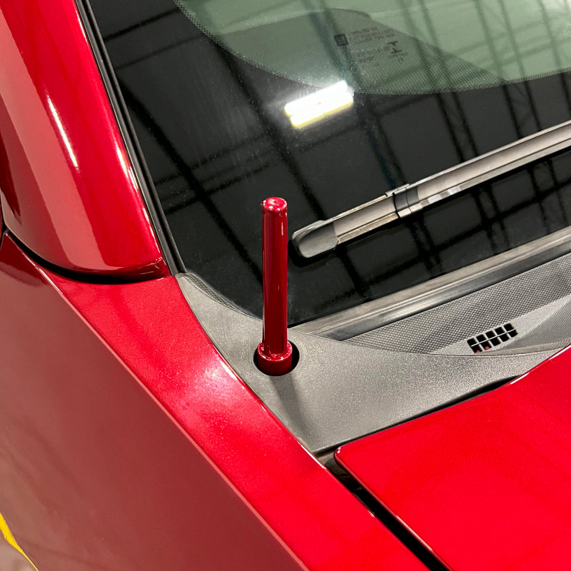 Wehrli 07.5-19 Chevrolet 6.6L Duramax Billet TIG Torch Stubby Antenna - Semi-Gloss Black