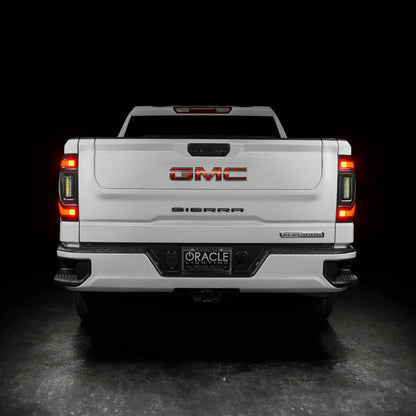 Oracle 19-23 GMC Sierra Black Series Flush Style LED Tail Lights - Factory Halogen