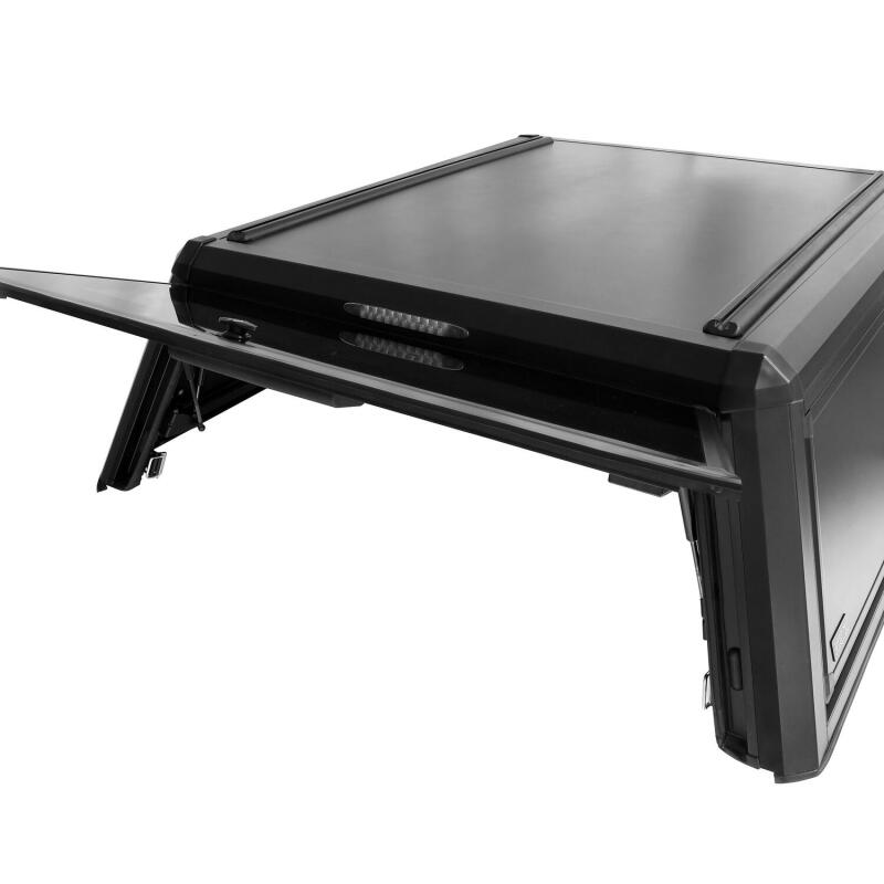 Westin EXP Truck Cap COMPLETE KIT A + BS (21-25 Ford F-150/Lightning/Raptor CC 5.5ft. Bed) - Black