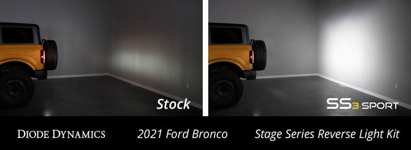 Diode Dynamics 21-22 Ford Bronco C2 Pro Stage Series Reverse Light Kit