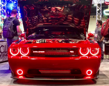 Oracle Dodge Challenger 08-14 LED Fog Halo Kit - ColorSHIFT