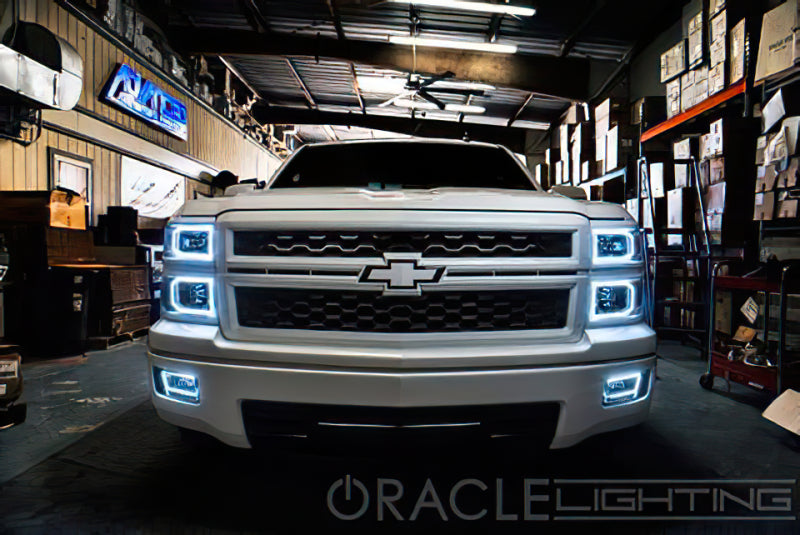 Oracle Chevrolet Silverado 14-15 Halo Kit Non-Projector Style - ColorSHIFT