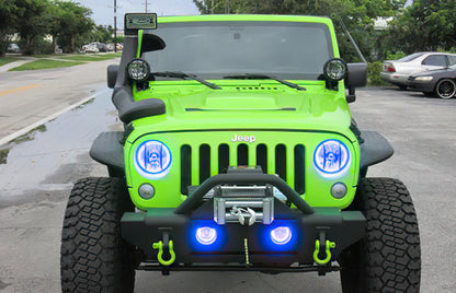 Oracle Jeep Wrangler 07-17 Halo Kit - ColorSHIFT w/ Simple Controller