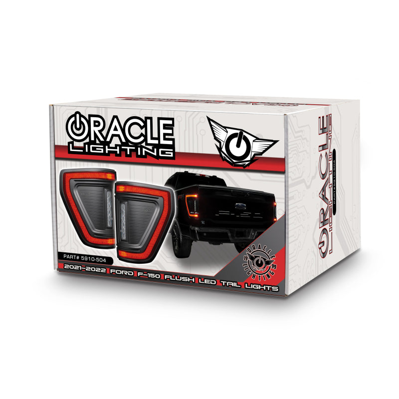 Oracle Lighting 21-24 Ford F-150 (Black Series) Flush Style LED Tail Lights
