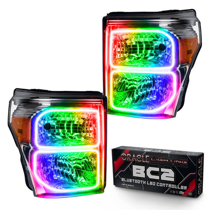 Oracle 11-16 Ford F250/350 LED HL - ColorSHIFT w/ BC1 Controller