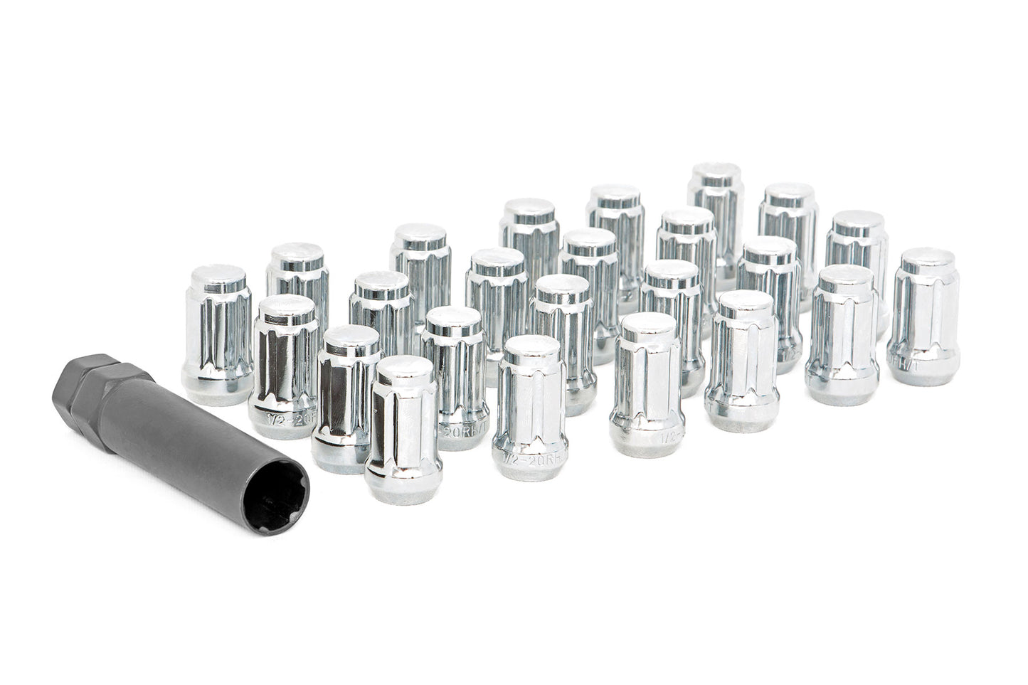 Lug Nut Set | M12x1.25 | 24 Qty | Chrome 