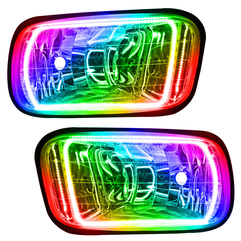 Oracle 09-15 Ram 1500 Sport Surface Mount LED Fog Light Halo Kit - ColorSHIFT