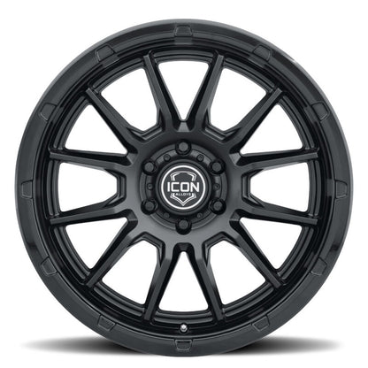 ICON Alloys Cajon 20x9 / 6x5.5 / 0mm / 5in BS Double Black Wheel
