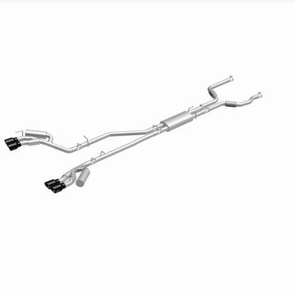 MagnaFlow 20-21 Ford Explorer 3.0L V6 Dual Exit Quad Black Chrome Tip Street Series Cat-Back Exhaust