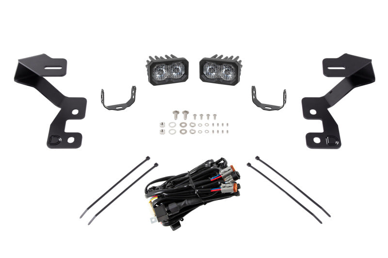 Diode Dynamics 2021 Ford Bronco Sport Stage Series 2in LED Ditch Light Kit - Pro White Combo