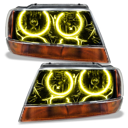 Oracle 99-04 Jeep Grand Cherokee SMD HL - Black - ColorSHIFT