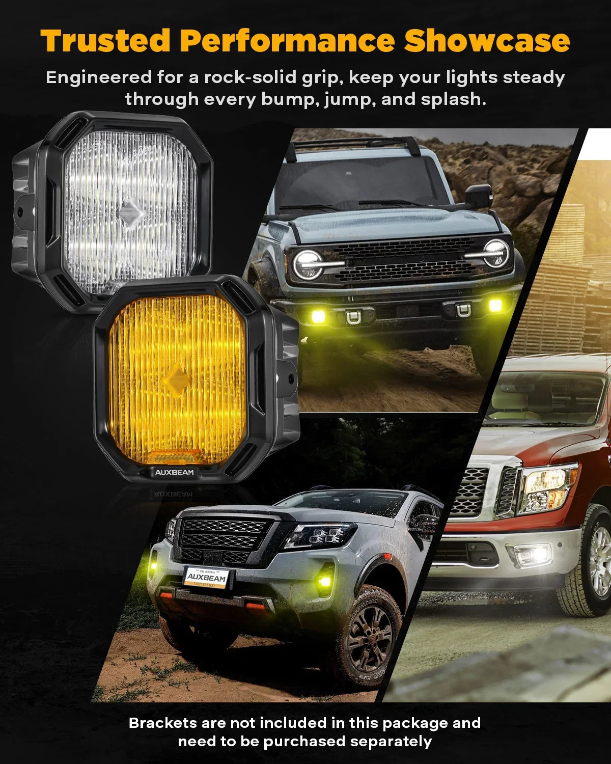 Color Play Series 3 Inch LED Fog Light Kit For Lexus Toyota Subaru Legacy
