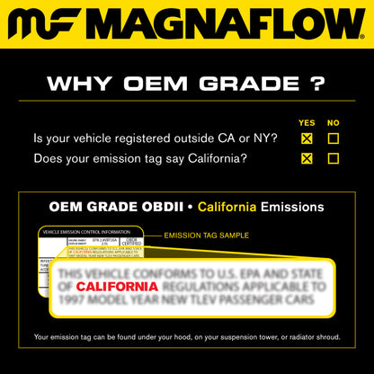 MagnaFlow Direct Fit Catalytic Converter 00-03 BMW X5 4.4L Driver Side OEM
