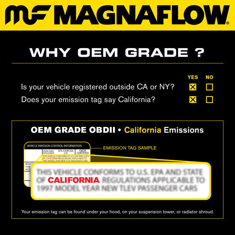 MagnaFlow Direct Fit Catalytic Converter 01-06 Escape 3.0 with oil
