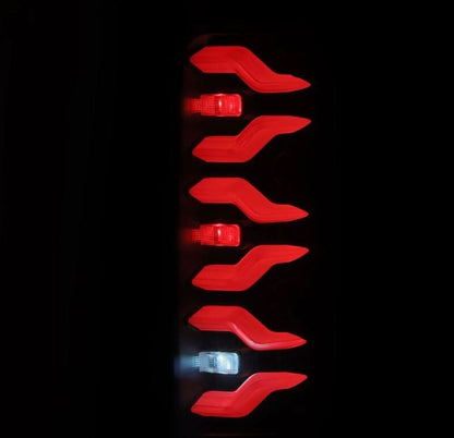 AlphaRex 87-96 Ford Bronco/F-150 Luxx-Series LED Tail Lights - Black