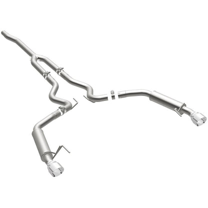 MagnaFlow Cat-Back 15-16 Ford Mustang 2.3L L4 Competition SS 3in Dual Split Rear 4.5in Black Tips