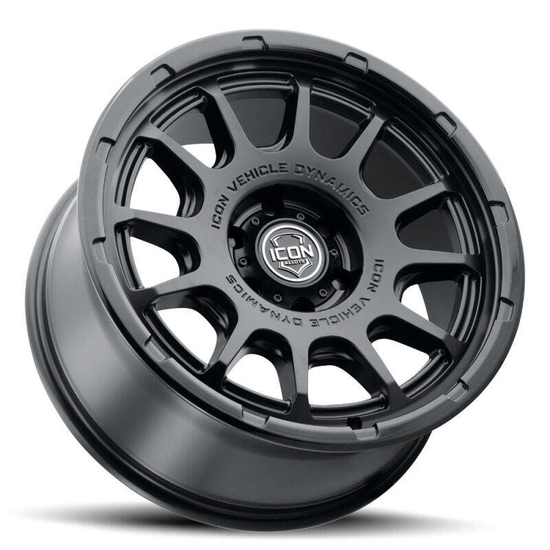 ICON Alloys Rancho 20x9 / 6x135 / 16mm / 5.625in BS DBL Black Wheel